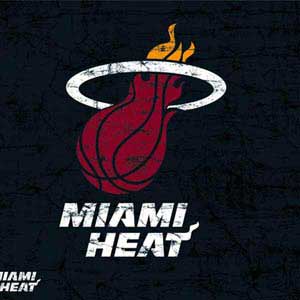 NBA Miami Heat Black Partial Logo Xbox 360 (Includes HDD) Skin